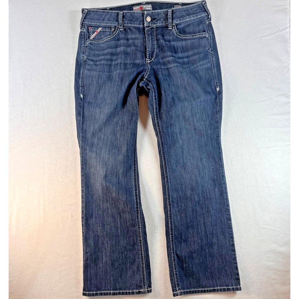 Women's Ariat FR Flame Resistant Mid Rise Boot Jeans 32S CAT 2 ATPV 14
